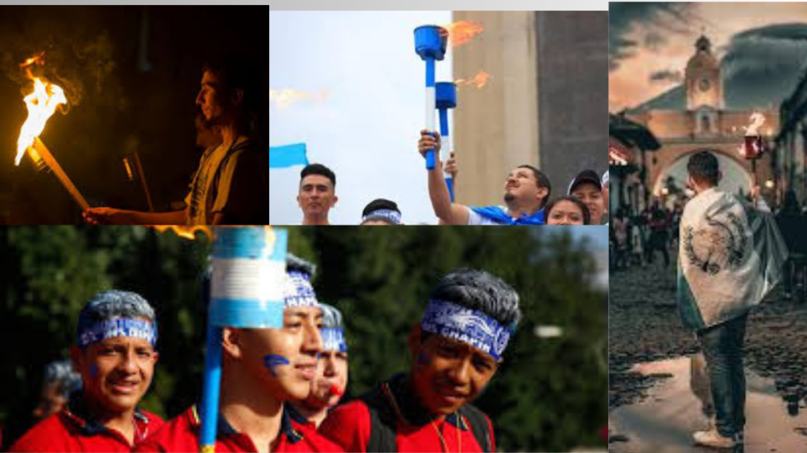 Antorcha de la independencia en Guatemala